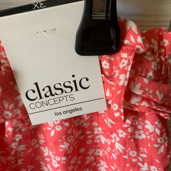 Classic concepts high waisted flowy shorts with Sam material belt - Picture 3 of 5